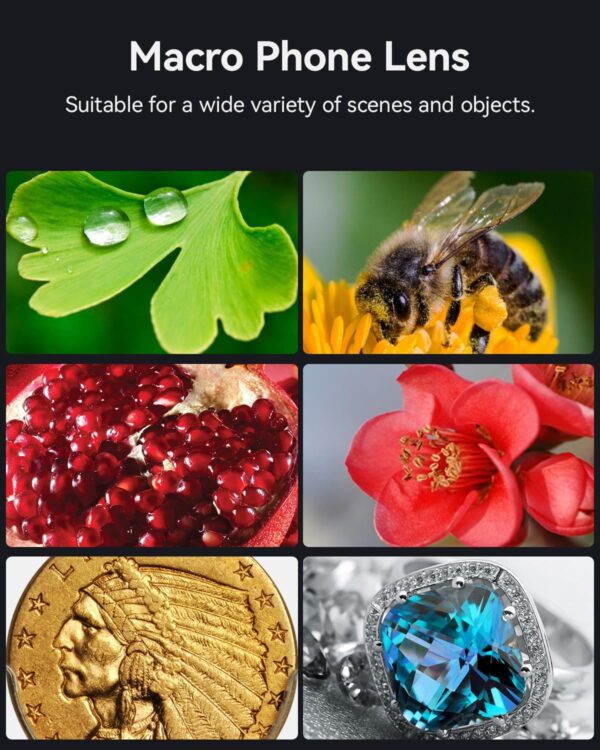 Apexel Professional Macro Photography Lens for Dual Lens/Single Lens iPhone,Pixel,Samsung Galaxy Smartphones