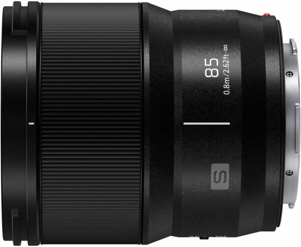 PANASONIC LUMIX S Series Camera Lens, 85mm F1.8 L Mount Interchangeable Lens for Mirrorless Full Frame Digital Cameras, S-S85, Black