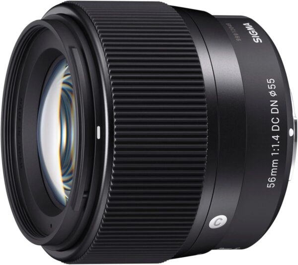 Sigma 56mm for E-Mount (Sony) Fixed Prime Camera Lens, Black (351965)