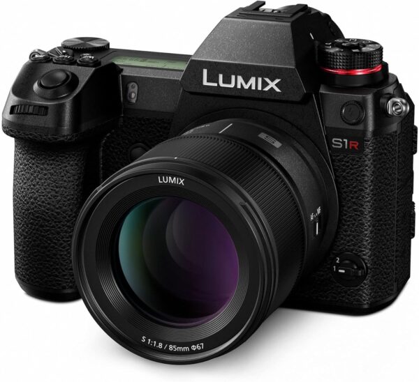 PANASONIC LUMIX S Series Camera Lens, 85mm F1.8 L Mount Interchangeable Lens for Mirrorless Full Frame Digital Cameras, S-S85, Black