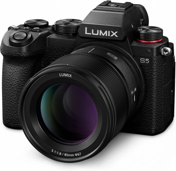 PANASONIC LUMIX S Series Camera Lens, 85mm F1.8 L Mount Interchangeable Lens for Mirrorless Full Frame Digital Cameras, S-S85, Black