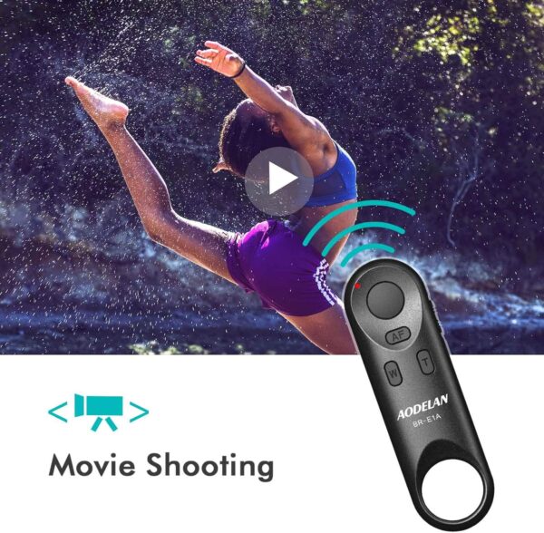AODELAN Camera Remote Control for Canon EOS RP, EOS R, R5, R6, M50, M50 II, 6D Mark II, 77D, 850D, 800D, 200D, 250D, EOS Rebel SL2, Rebel T7i, T8i, 90D, EOS M6 Mark II, SX70 HS; Replaces Canon BR-E1