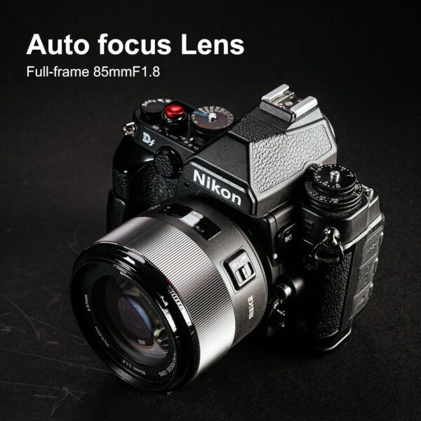 Meike 85mm F1.8 Auto Focus Full Frame Large Aperture Portrait Lens Compatible with Nikon F Mount DSLR Cameras D850 D750 D780 D610 D3200 D3300 D3400 D3500 D5500 D5600 D5300 D5100 D7200 etc.