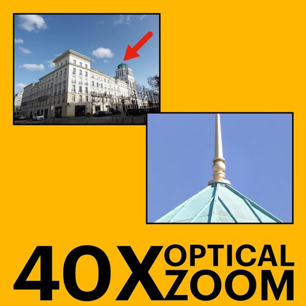 KODAK PIXPRO AZ405-BK 20MP Digital Camera 40X Optical Zoom 24mm Wide Angle Lens Optical Image Stabilization 1080P Full HD Video 3" LCD Vlogging Camera (Black)